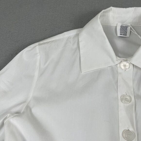 Rosie Assoulin Unella Dress Women’s 2 White Midi Convertible Bell Collared‎ - Picture 3 of 16